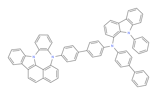 N-(4'-(4H-4,8b-diazaindeno[1,2,3-gh]pleiaden-4-yl)-[1,1'-biphenyl]-4-yl)-N-([1,1'-biphenyl]-4-yl)-9-phenyl-9H-carbazol-1-amine