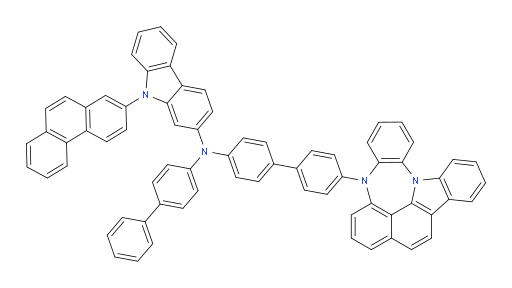 N-(4'-(4H-4,8b-diazaindeno[1,2,3-gh]pleiaden-4-yl)-[1,1'-biphenyl]-4-yl)-N-([1,1'-biphenyl]-4-yl)-9-(phenanthren-2-yl)-9H-carbazol-2-amine
