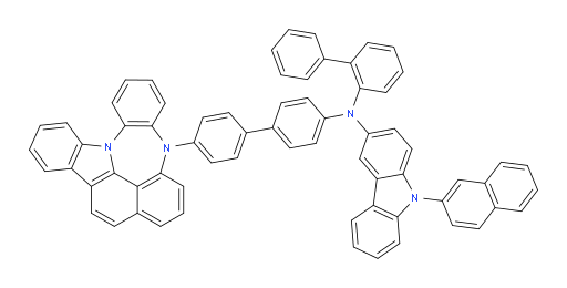 N-(4'-(4H-4,8b-diazaindeno[1,2,3-gh]pleiaden-4-yl)-[1,1'-biphenyl]-4-yl)-N-([1,1'-biphenyl]-2-yl)-9-(naphthalen-2-yl)-9H-carbazol-3-amine