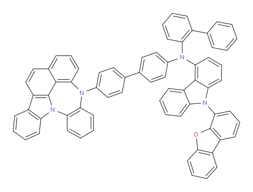 N-(4'-(4H-4,8b-diazaindeno[1,2,3-gh]pleiaden-4-yl)-[1,1'-biphenyl]-4-yl)-N-([1,1'-biphenyl]-2-yl)-9-(dibenzo[b,d]furan-4-yl)-9H-carbazol-4-amine