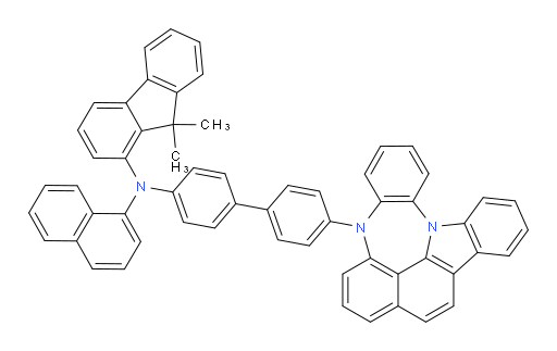 N-(4'-(4H-4,8b-diazaindeno[1,2,3-gh]pleiaden-4-yl)-[1,1'-biphenyl]-4-yl)-9,9-dimethyl-N-(naphthalen-1-yl)-9H-fluoren-1-amine