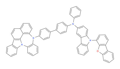 N-(4'-(4H-4,8b-diazaindeno[1,2,3-gh]pleiaden-4-yl)-[1,1'-biphenyl]-4-yl)-9-(dibenzo[b,d]furan-4-yl)-N-phenyl-9H-carbazol-3-amine