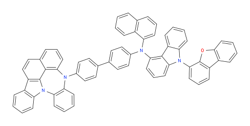 N-(4'-(4H-4,8b-diazaindeno[1,2,3-gh]pleiaden-4-yl)-[1,1'-biphenyl]-4-yl)-9-(dibenzo[b,d]furan-4-yl)-N-(naphthalen-1-yl)-9H-carbazol-4-amine