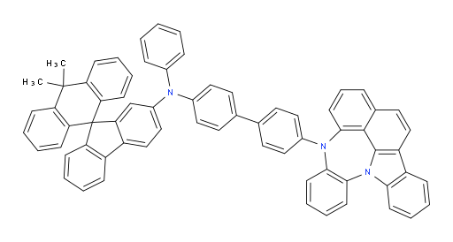 N-(4'-(4H-4,8b-diazaindeno[1,2,3-gh]pleiaden-4-yl)-[1,1'-biphenyl]-4-yl)-10,10-dimethyl-N-phenyl-10H-spiro[anthracene-9,9'-fluoren]-2'-amine