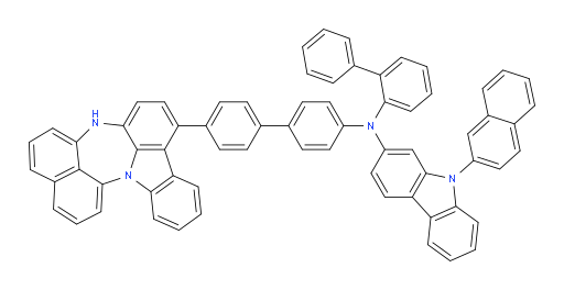 N-(4'-(4H-naphtho[1',8':5,6,7][1,4]diazepino[3,2,1-jk]carbazol-7-yl)-[1,1'-biphenyl]-4-yl)-N-([1,1'-biphenyl]-2-yl)-9-(naphthalen-2-yl)-9H-carbazol-2-amine