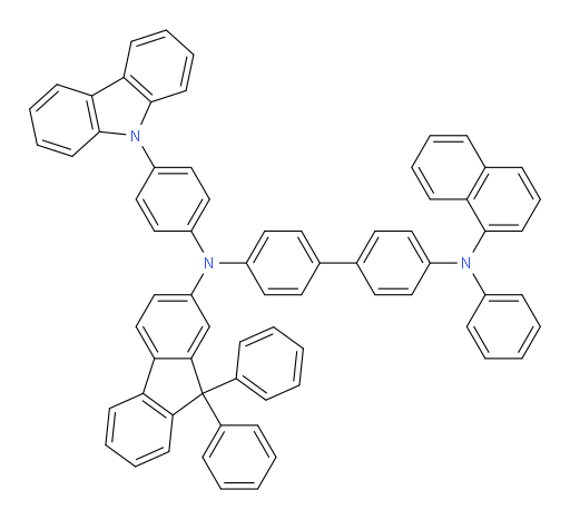 N4-(4-(9H-carbazol-9-yl)phenyl)-N4-(9,9-diphenyl-9H-fluoren-2-yl)-N4'-(naphthalen-1-yl)-N4'-phenyl-[1,1'-biphenyl]-4,4'-diamine
