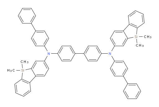 N4,N4'-di([1,1'-biphenyl]-4-yl)-N4,N4'-bis(5,5-dimethyl-5H-dibenzo[b,d]silol-3-yl)-[1,1'-biphenyl]-4,4'-diamine