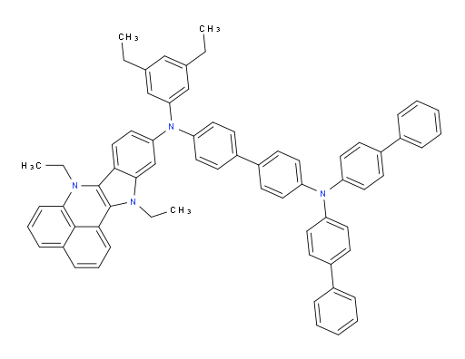 N4,N4-di([1,1'-biphenyl]-4-yl)-N4'-(7,12-diethyl-7,12-dihydrobenzo[de]indolo[3,2-b]quinolin-10-yl)-N4'-(3,5-diethylphenyl)-[1,1'-biphenyl]-4,4'-diamine