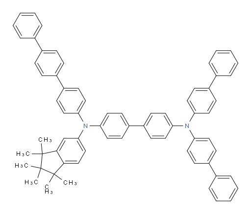 N4,N4-di([1,1'-biphenyl]-4-yl)-N4'-([1,1':4',1''-terphenyl]-4-yl)-N4'-(1,1,2,2,3,3-hexamethyl-2,3-dihydro-1H-inden-5-yl)-[1,1'-biphenyl]-4,4'-diamine