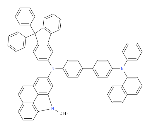 N4-(9,9-diphenyl-9H-fluoren-3-yl)-N4-(4-methyl-4H-benzo[def]carbazol-2-yl)-N4'-(naphthalen-1-yl)-N4'-phenyl-[1,1'-biphenyl]-4,4'-diamine