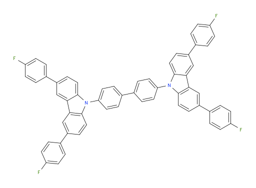 4,4'-bis(3,6-bis(4-fluorophenyl)-9H-carbazol-9-yl)-1,1'-biphenyl
