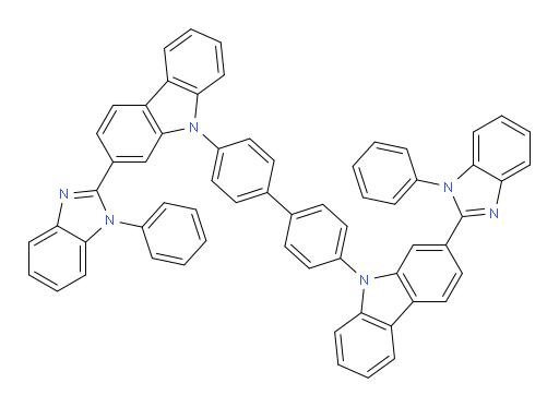 4,4'-bis(2-(1-phenyl-1H-benzo[d]imidazol-2-yl)-9H-carbazol-9-yl)-1,1'-biphenyl