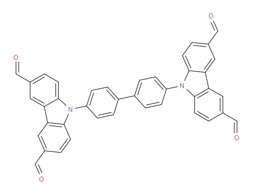 9,9'-([1,1'-biphenyl]-4,4'-diyl)bis(9H-carbazole-3,6-dicarbaldehyde)