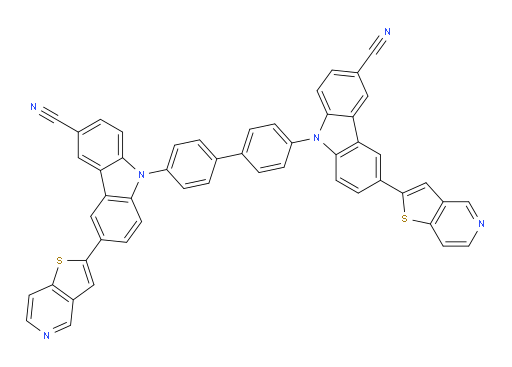 9,9'-([1,1'-biphenyl]-4,4'-diyl)bis(6-(thieno[3,2-c]pyridin-2-yl)-9H-carbazole-3-carbonitrile)
