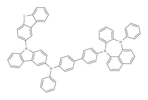 9-(dibenzo[b,d]thiophen-2-yl)-N-phenyl-N-(4'-(12-phenylbenzo[b]naphtho[1,8-ef][1,4]diazepin-7(12H)-yl)-[1,1'-biphenyl]-4-yl)-9H-carbazol-3-amine