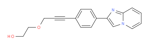 2-((3-(4-(imidazo[1,2-a]pyridin-2-yl)phenyl)prop-2-yn-1-yl)oxy)ethanol