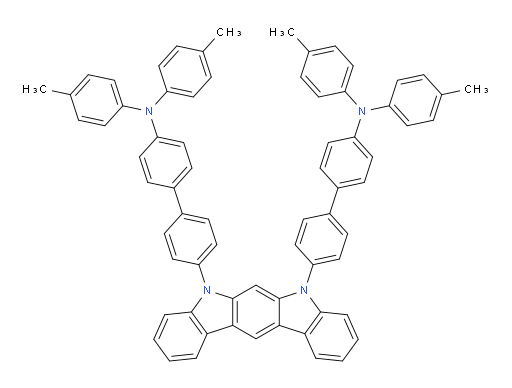 4',4'''-(indolo[2,3-b]carbazole-5,7-diyl)bis(N,N-di-p-tolyl-[1,1'-biphenyl]-4-amine)