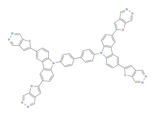 4,4'-bis(3,6-bis(furo[2,3-d]pyridazin-2-yl)-9H-carbazol-9-yl)-1,1'-biphenyl