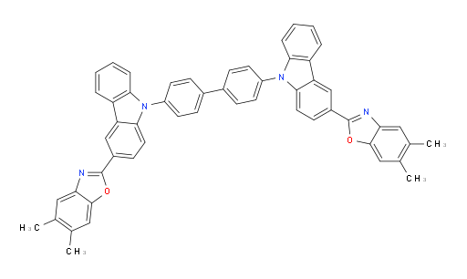 4,4'-bis(3-(5,6-dimethylbenzo[d]oxazol-2-yl)-9H-carbazol-9-yl)-1,1'-biphenyl