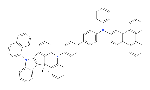 N-(4'-(13c-methyl-9-(naphthalen-1-yl)-9,13c-dihydro-5H-indolo[3',2':4,5]cyclopenta[1,2,3-kl]acridin-5-yl)-[1,1'-biphenyl]-4-yl)-N-phenyltriphenylen-2-amine