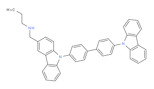 N-((9-(4'-(9H-carbazol-9-yl)-[1,1'-biphenyl]-4-yl)-9H-carbazol-3-yl)methyl)propan-1-amine