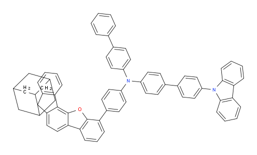 N-([1,1'-biphenyl]-4-yl)-4'-(9H-carbazol-9-yl)-N-(4-(spiro[adamantane-2,7'-fluoreno[4,3-b]benzofuran]-1'-yl)phenyl)-[1,1'-biphenyl]-4-amine