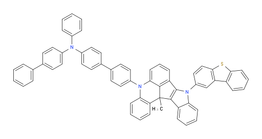 N-([1,1'-biphenyl]-4-yl)-4'-(9-(dibenzo[b,d]thiophen-2-yl)-13c-methyl-9,13c-dihydro-5H-indolo[3',2':4,5]cyclopenta[1,2,3-kl]acridin-5-yl)-N-phenyl-[1,1'-biphenyl]-4-amine