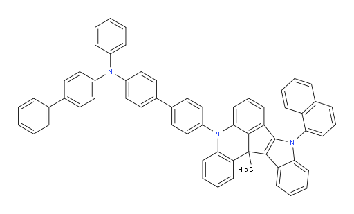 N-([1,1'-biphenyl]-4-yl)-4'-(13c-methyl-9-(naphthalen-1-yl)-9,13c-dihydro-5H-indolo[3',2':4,5]cyclopenta[1,2,3-kl]acridin-5-yl)-N-phenyl-[1,1'-biphenyl]-4-amine