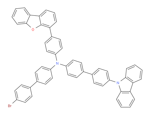 N-(4'-(9H-carbazol-9-yl)-[1,1'-biphenyl]-4-yl)-4'-bromo-N-(4-(dibenzo[b,d]furan-4-yl)phenyl)-[1,1'-biphenyl]-4-amine