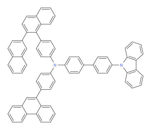 N-(4-([2,2'-binaphthalen]-1-yl)phenyl)-4'-(9H-carbazol-9-yl)-N-(4-(phenanthren-9-yl)phenyl)-[1,1'-biphenyl]-4-amine