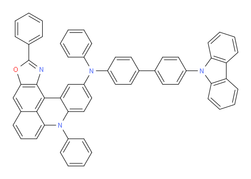 N-(4'-(9H-carbazol-9-yl)-[1,1'-biphenyl]-4-yl)-N,2,8-triphenyl-8H-oxazolo[4',5':4,5]benzo[1,2,3-kl]acridin-11-amine