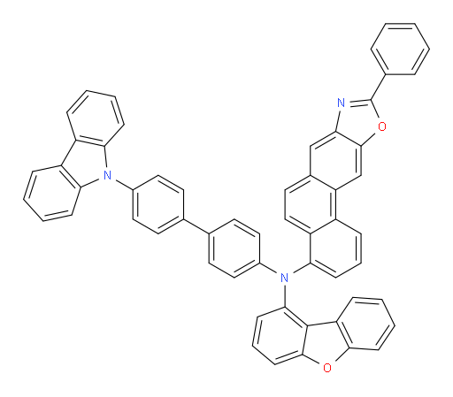 N-(4'-(9H-carbazol-9-yl)-[1,1'-biphenyl]-4-yl)-N-(dibenzo[b,d]furan-1-yl)-9-phenylphenanthro[2,3-d]oxazol-4-amine
