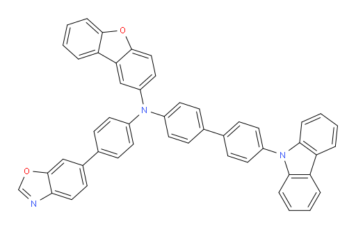N-(4'-(9H-carbazol-9-yl)-[1,1'-biphenyl]-4-yl)-N-(4-(benzo[d]oxazol-6-yl)phenyl)dibenzo[b,d]furan-2-amine