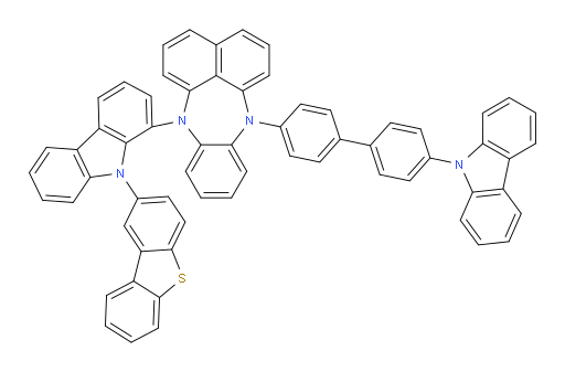 7-(4'-(9H-carbazol-9-yl)-[1,1'-biphenyl]-4-yl)-12-(9-(dibenzo[b,d]thiophen-2-yl)-9H-carbazol-1-yl)-7,12-dihydrobenzo[b]naphtho[1,8-ef][1,4]diazepine