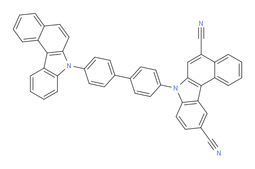 7-(4'-(7H-benzo[c]carbazol-7-yl)-[1,1'-biphenyl]-4-yl)-7H-benzo[c]carbazole-5,10-dicarbonitrile