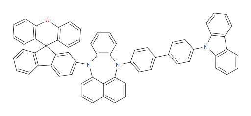 7-(4'-(9H-carbazol-9-yl)-[1,1'-biphenyl]-4-yl)-12-(spiro[fluorene-9,9'-xanthen]-2-yl)-7,12-dihydrobenzo[b]naphtho[1,8-ef][1,4]diazepine