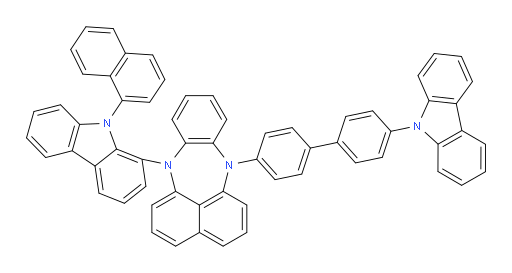 7-(4'-(9H-carbazol-9-yl)-[1,1'-biphenyl]-4-yl)-12-(9-(naphthalen-1-yl)-9H-carbazol-1-yl)-7,12-dihydrobenzo[b]naphtho[1,8-ef][1,4]diazepine