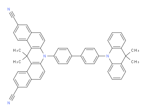 7-(4'-(9,9-dimethylacridin-10(9H)-yl)-[1,1'-biphenyl]-4-yl)-14,14-dimethyl-7,14-dihydrodibenzo[a,j]acridine-3,11-dicarbonitrile