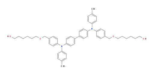 6,6'-(((([1,1'-biphenyl]-4,4'-diylbis(p-tolylazanediyl))bis(4,1-phenylene))bis(methylene))bis(oxy))bis(hexan-1-ol)