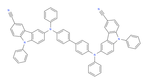 6,6'-([1,1'-biphenyl]-4,4'-diylbis(phenylazanediyl))bis(9-phenyl-9H-carbazole-3-carbonitrile)