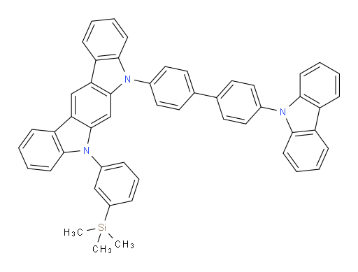 5-(4'-(9H-carbazol-9-yl)-[1,1'-biphenyl]-4-yl)-7-(3-(trimethylsilyl)phenyl)-5,7-dihydroindolo[2,3-b]carbazole