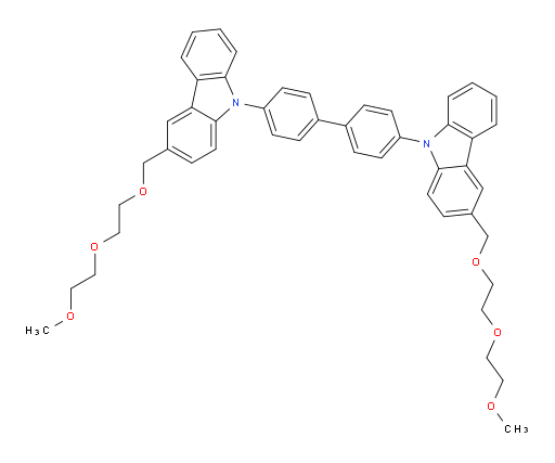 4,4'-bis(3-((2-(2-methoxyethoxy)ethoxy)methyl)-9H-carbazol-9-yl)-1,1'-biphenyl
