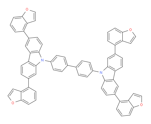 4,4'-bis(2,6-di(benzofuran-4-yl)-9H-carbazol-9-yl)-1,1'-biphenyl
