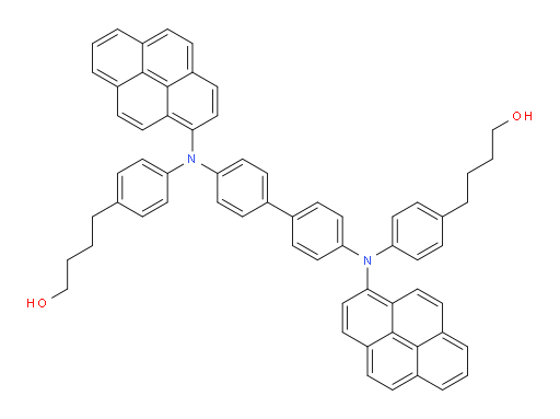4,4'-(([1,1'-biphenyl]-4,4'-diylbis(pyren-1-ylazanediyl))bis(4,1-phenylene))bis(butan-1-ol)