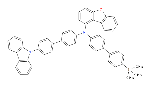 N-(4'-(9H-carbazol-9-yl)-[1,1'-biphenyl]-4-yl)-N-(4'-(trimethylsilyl)-[1,1'-biphenyl]-4-yl)dibenzo[b,d]furan-1-amine