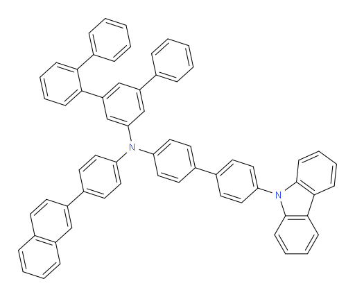 N-(4'-(9H-carbazol-9-yl)-[1,1'-biphenyl]-4-yl)-N-(4-(naphthalen-2-yl)phenyl)-[1,1':2',1'':3'',1'''-quaterphenyl]-5''-amine