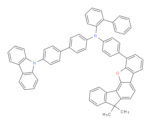 N-(4'-(9H-carbazol-9-yl)-[1,1'-biphenyl]-4-yl)-N-(4-(7,7-dimethyl-7H-fluoreno[4,3-b]benzofuran-1-yl)phenyl)-[1,1'-biphenyl]-2-amine
