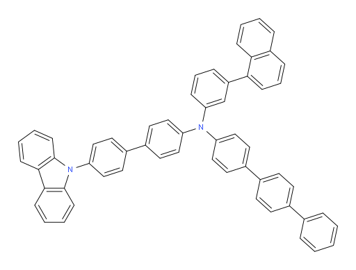 N-(4'-(9H-carbazol-9-yl)-[1,1'-biphenyl]-4-yl)-N-(3-(naphthalen-1-yl)phenyl)-[1,1':4',1''-terphenyl]-4-amine