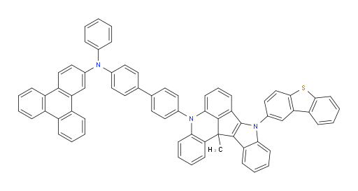 N-(4'-(9-(dibenzo[b,d]thiophen-2-yl)-13c-methyl-9,13c-dihydro-5H-indolo[3',2':4,5]cyclopenta[1,2,3-kl]acridin-5-yl)-[1,1'-biphenyl]-4-yl)-N-phenyltriphenylen-2-amine