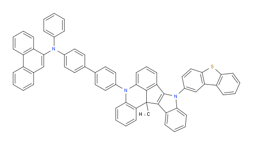 N-(4'-(9-(dibenzo[b,d]thiophen-2-yl)-13c-methyl-9,13c-dihydro-5H-indolo[3',2':4,5]cyclopenta[1,2,3-kl]acridin-5-yl)-[1,1'-biphenyl]-4-yl)-N-phenylphenanthren-9-amine